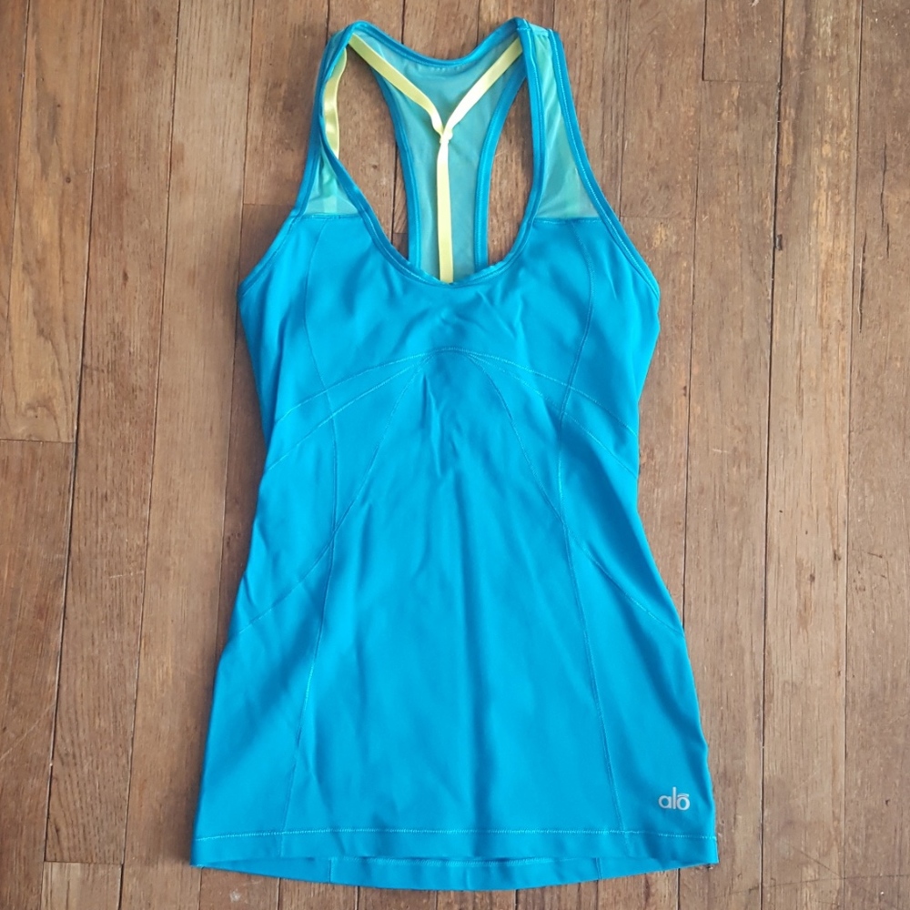 CoolFit Racerback Bra Tank Top w/ Mesh Detail